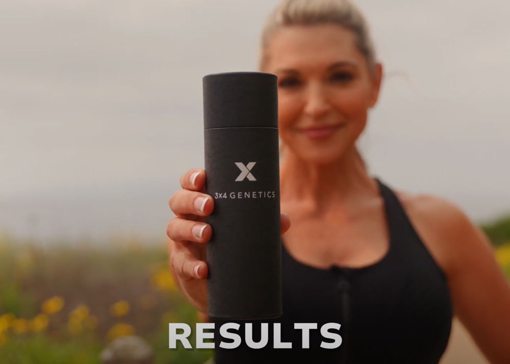 video overlay for 3x4 genetics results