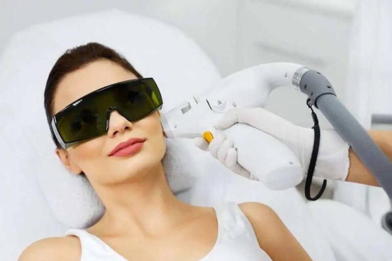 woman getting IPL laser treatment in north scottsdale at The Peak